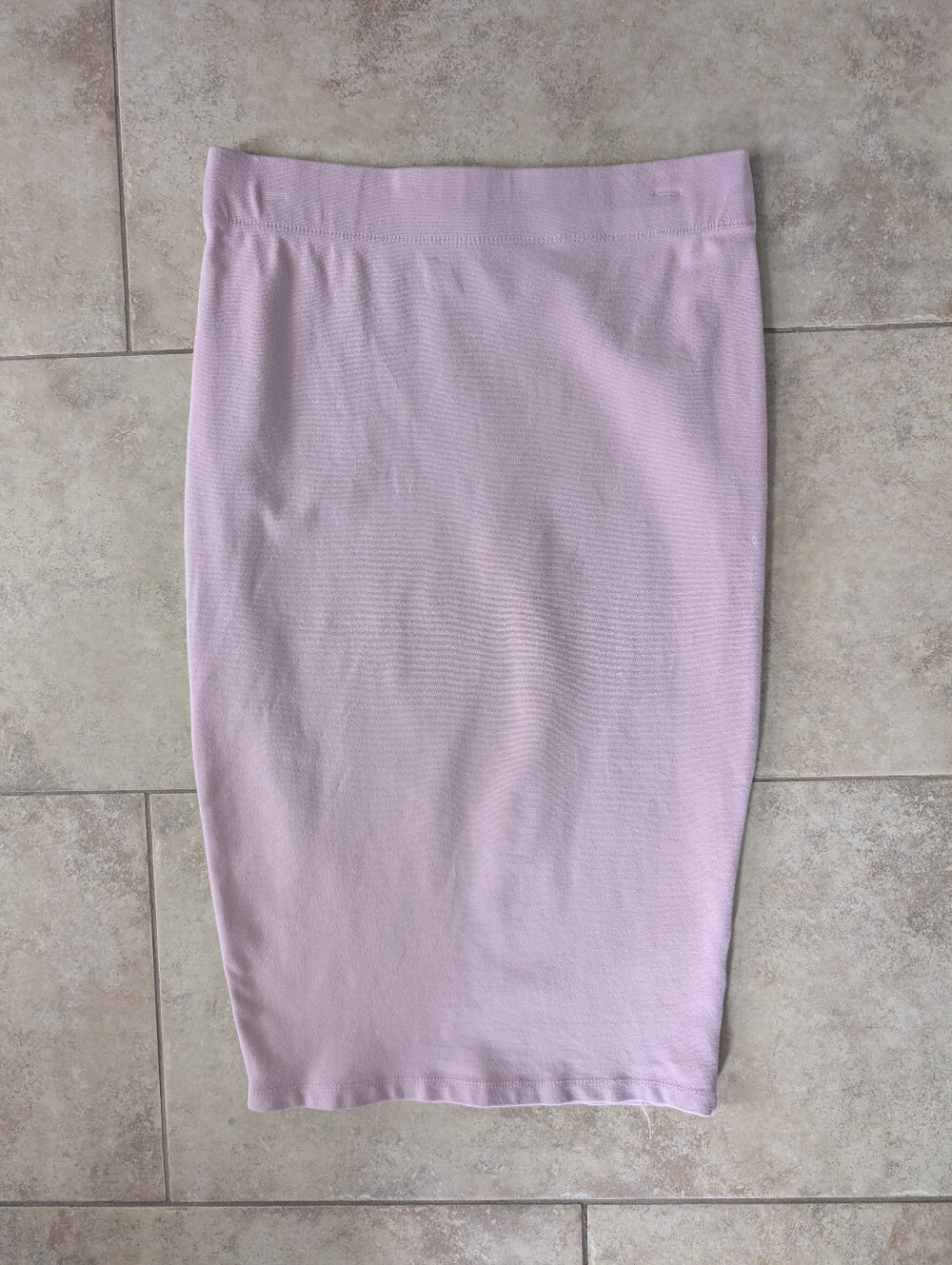 Light Pink Stretchy Pencil Skirt